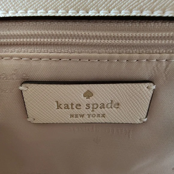 Kate Spade Madison Strawberry Vine Printed Saffiano Saddle Bag, Cream - Picture 8 of 12